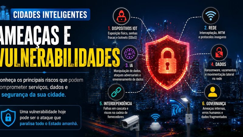 O Elo Mais Fraco Pode Parar uma Cidade Inteligente: As Principais Ameaças Cibernéticas