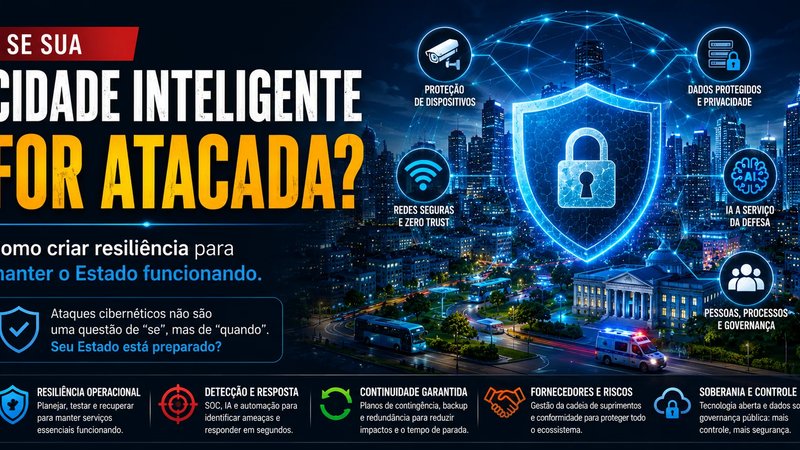 E se a sua Cidade Inteligente for Atacada? Como Criar Resiliência para Manter o Estado Funcionando