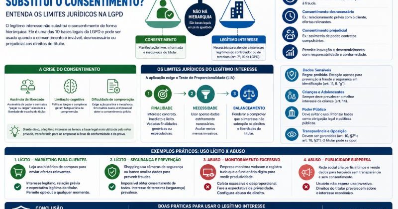 O Legítimo Interesse Substitui o Consentimento? Entenda os Limites Jurídicos na LGPD