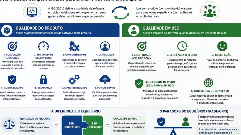 ISO 25010: Entenda a Diferença Entre Qualidade do Produto e Qualidade em Uso